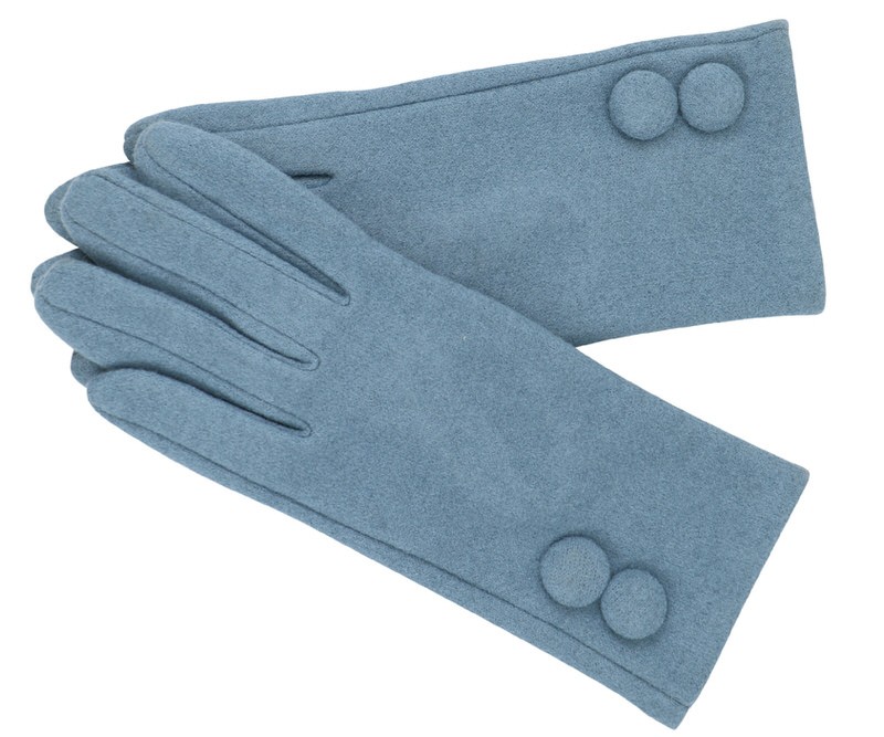 Winona 2 Button Gloves - Blue