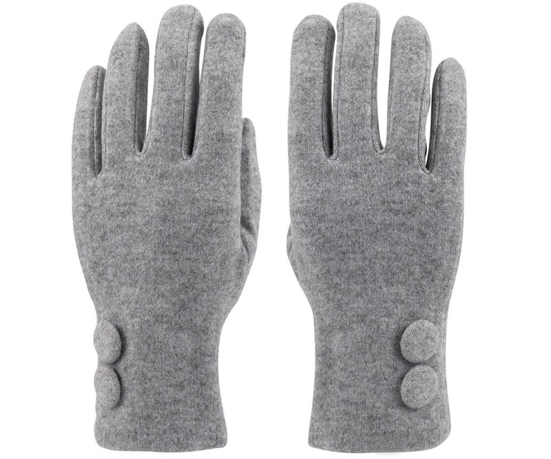 Winona 2 Button Gloves - Grey