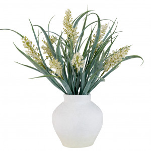 Set 3 Cream Lirabelle Flowering Grass Stems, designed to add lasting floral or foliage detail to an interior display