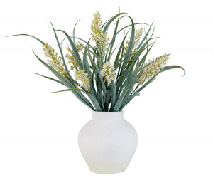 Set 3 Cream Lirabelle Flowering Grass Stems