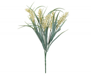 Set 3 Cream Lirabelle Flowering Grass Stems