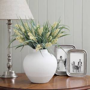 Set 3 Cream Lirabelle Flowering Grass Stems, a decorative botanical stem or arrangement for styling in a vase