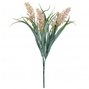 Set 3 Pink Lirabelle Flowering Grass Stems, decorative flowers or foliage for vase styling