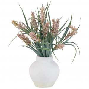 Set 3 Pink Lirabelle Flowering Grass Stems, designed to add lasting floral or foliage detail to an interior display