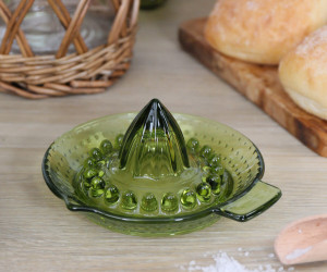 Heritage Green Glass Juicer