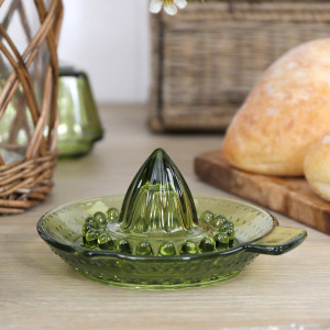 Heritage Green Glass Juicer