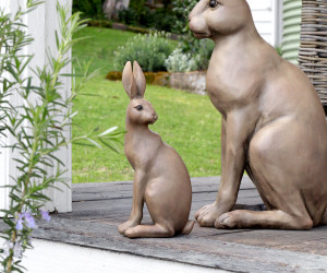 Small Harold the Hare Sculpture - Brown