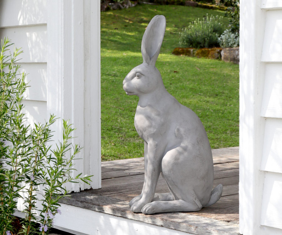 Harold the Hare Sculpture - Grey