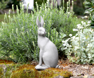Small Harold the Hare Sculpture - Grey