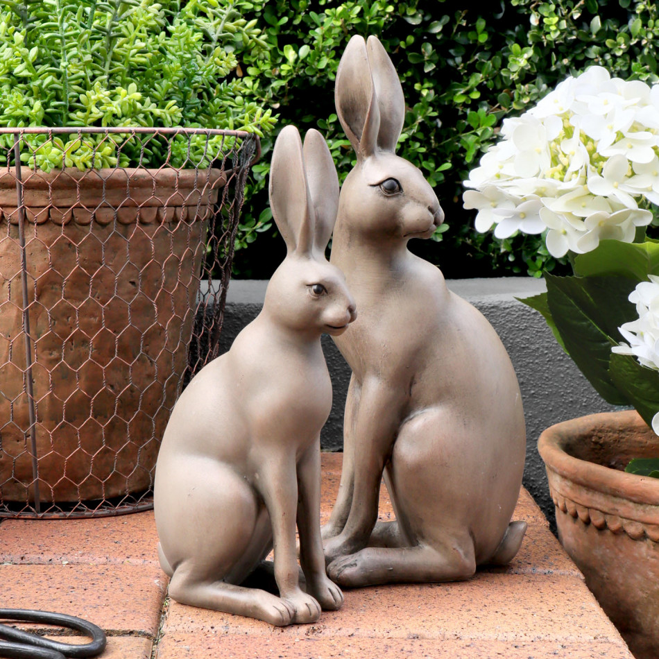 Mini Harold the Hare Sculpture - Brown