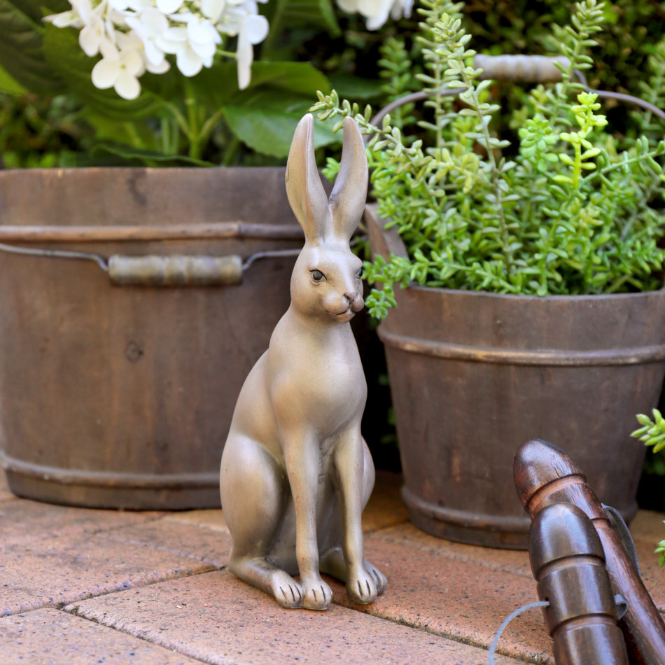 Mini Harold the Hare Sculpture - Brown