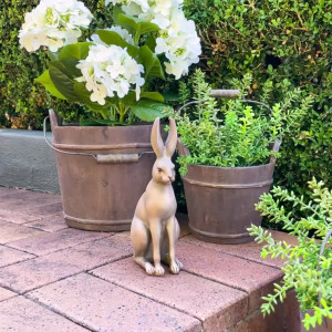 Mini Harold the Hare Sculpture - Brown