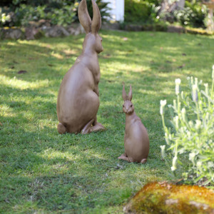 Small Harold the Hare Sculpture - Brown, designed as a standalone ornament for adding character to an interior