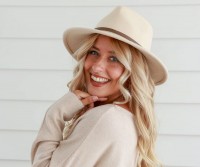 Petra Crushable Oatmeal Wool Fedora Hat