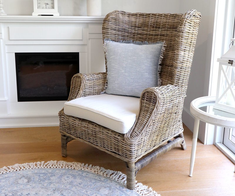 Wicker wingback top
