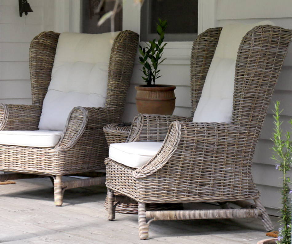 Highbury Rattan Wingback Armchair