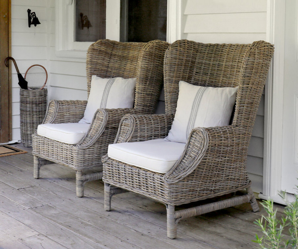 Highbury Rattan Wingback Armchair