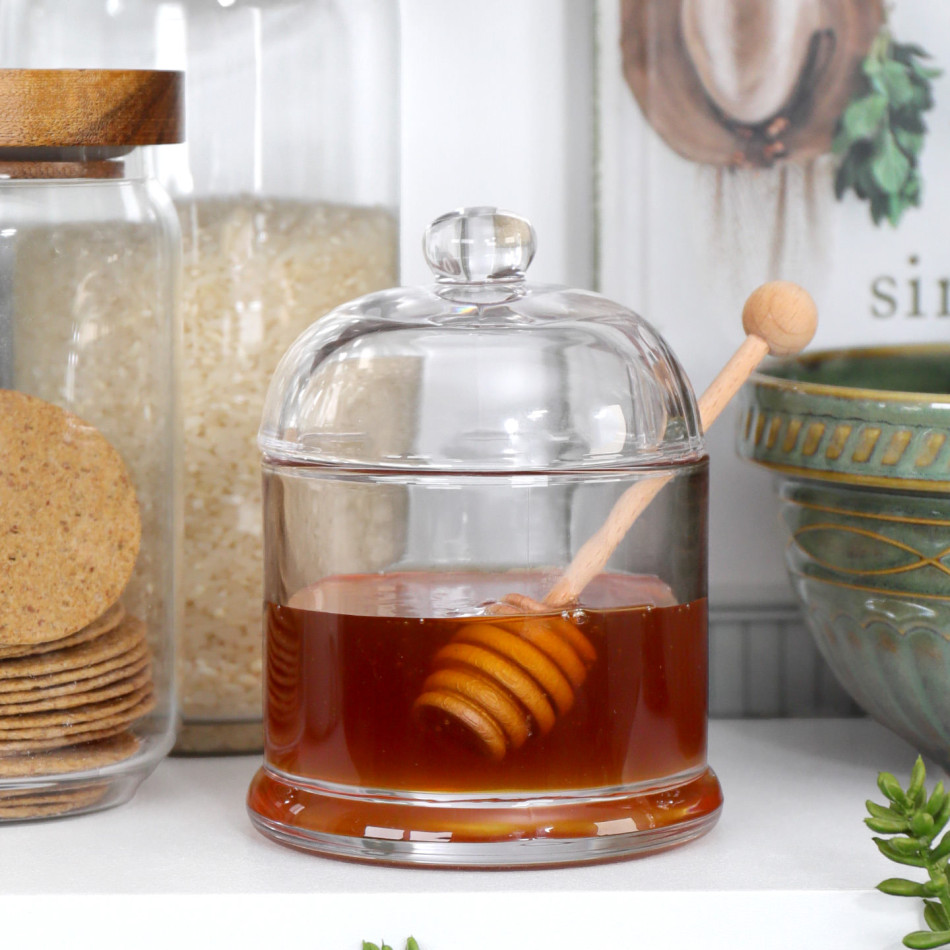 Ashdown Honey Jar & Dipper, decorative home accessory