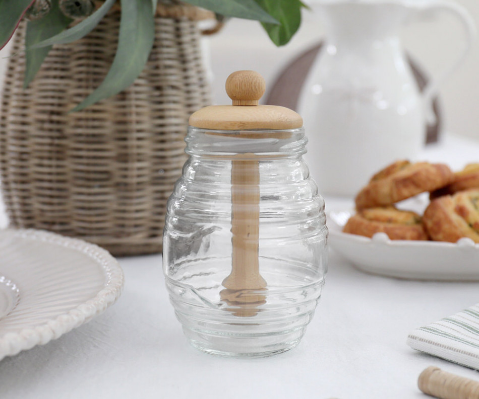Dorset Glass Honey Jar