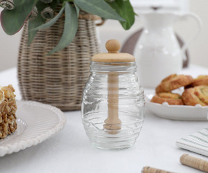 Dorset Glass Honey Jar