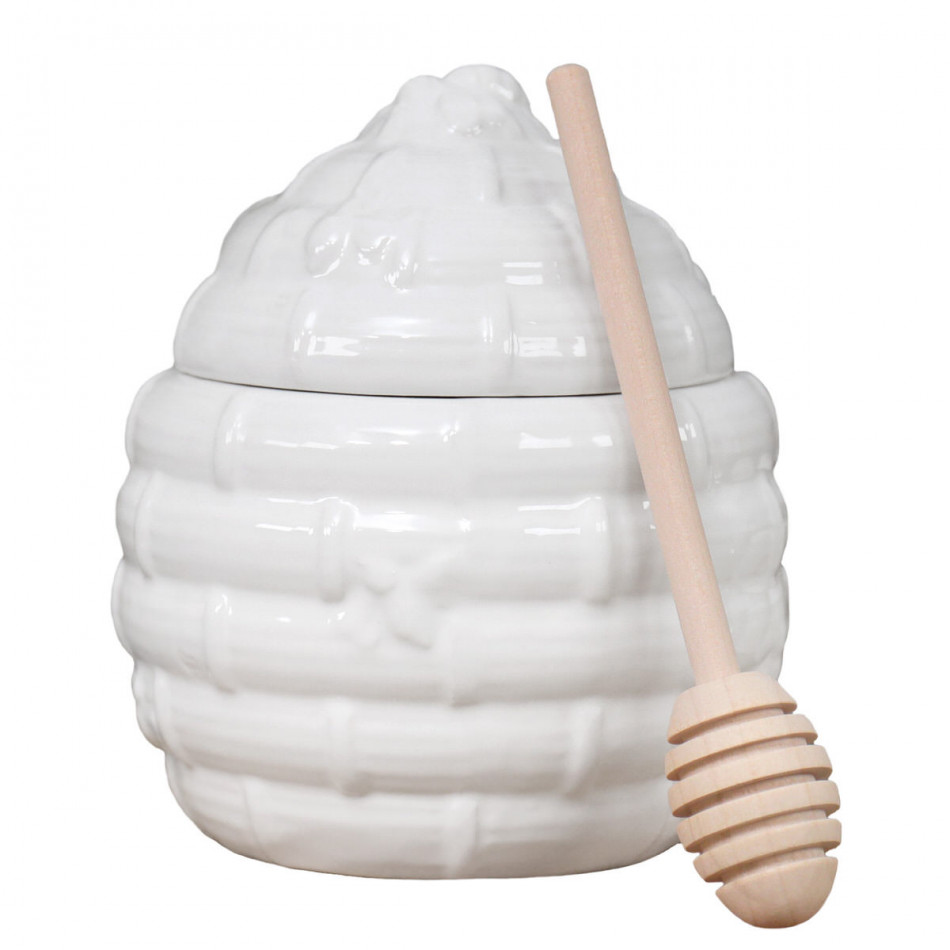 Honeyfield White Bee Honey Jar, shown as a standalone product for clear identification