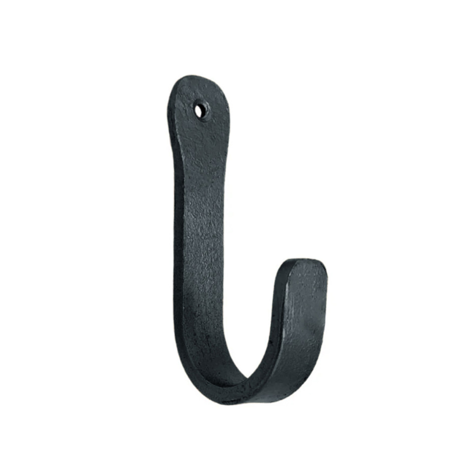 Black Bristol Wrought Iron Wall Hook, a functional household accessory for display or organisation