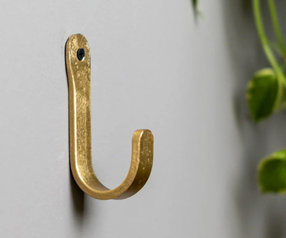Gold Bristol Wrought Iron Wall Hook