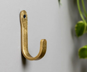 Gold Bristol Wrought Iron Wall Hook