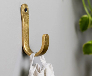 Gold Bristol Wrought Iron Wall Hook