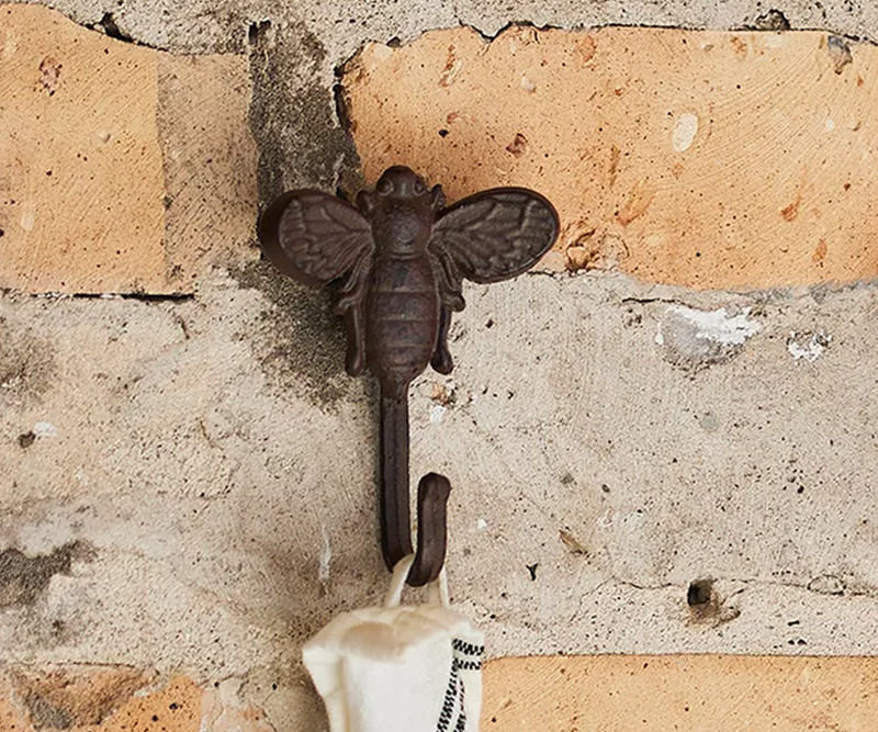 French Bee Wall Hook - Cast Iron