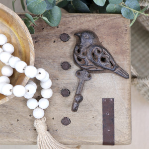 Cotswold Cast Iron Bird Hook, a functional household accessory for display or organisation