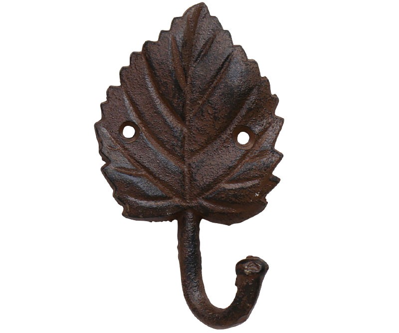 Mulberry Leaf Wall Hook - Cast Iron Hook