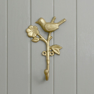 Fleur & Finch Gold Wall Hook, a functional fitting for displaying, holding or organising household items