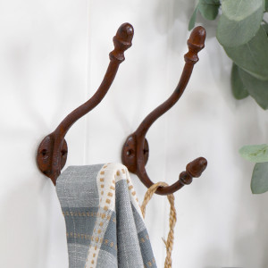 Francis Long Vintage Double Hook, a functional household accessory for display or organisation