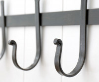 Shepherd Black Iron 3 Hook Coat Rack