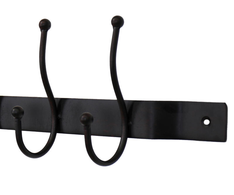 Ashmore Black Iron 5 Hook Coat Rack