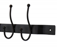 Ashmore Black Iron 5 Hook Coat Rack