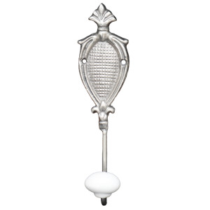 Contessa Silver Wall Hook, a functional household accessory for display or organisation