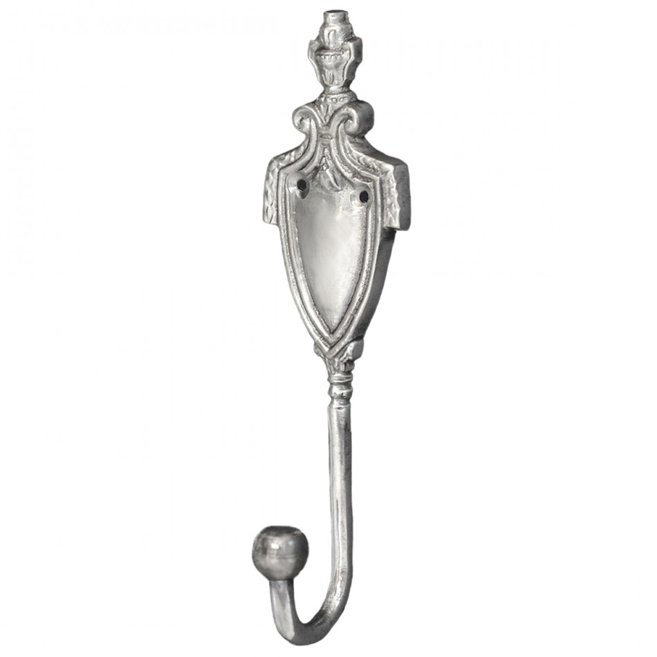Valloire Silver Wall Hook, wall-mounted storage and organisation piece