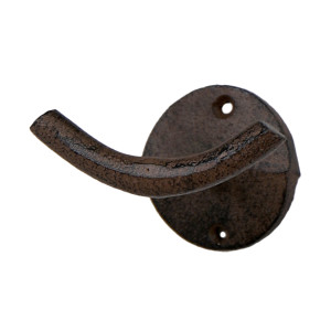 Clipper Cast Iron Double Hook, a functional household accessory for display or organisation