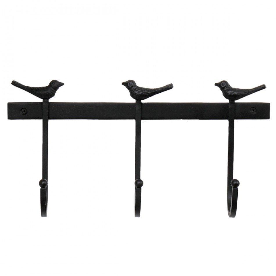 Sadlers Bird 3-Hook Coat Rack, a functional household accessory for display or organisation