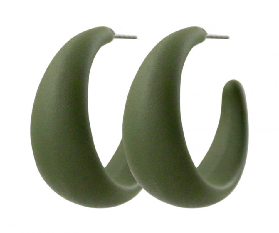 Oberon Green Hoop Earrings, a jewellery accessory for personal styling