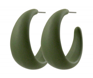 Oberon Green Hoop Earrings, a jewellery accessory for personal styling