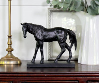 Antique Black Horse - Standing