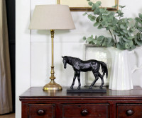 Antique Black Horse - Standing