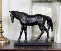 Antique Black Horse - Standing