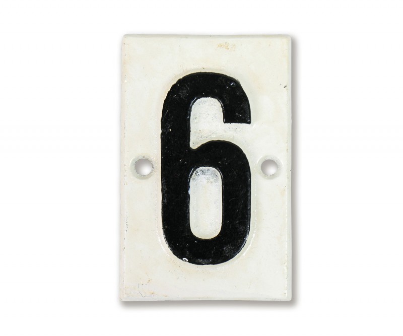 Lambeth Vintage House Number - 6