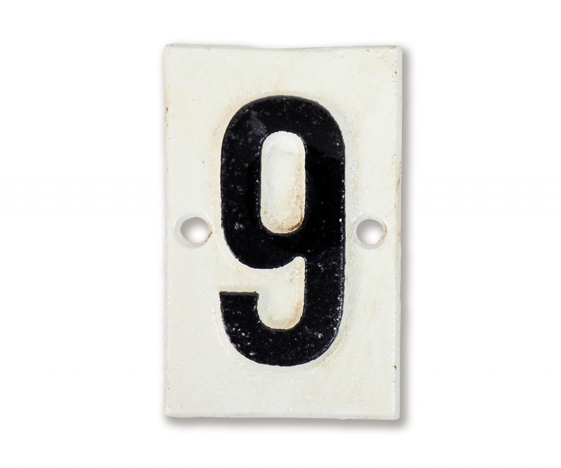 Lambeth Vintage House Number - 9