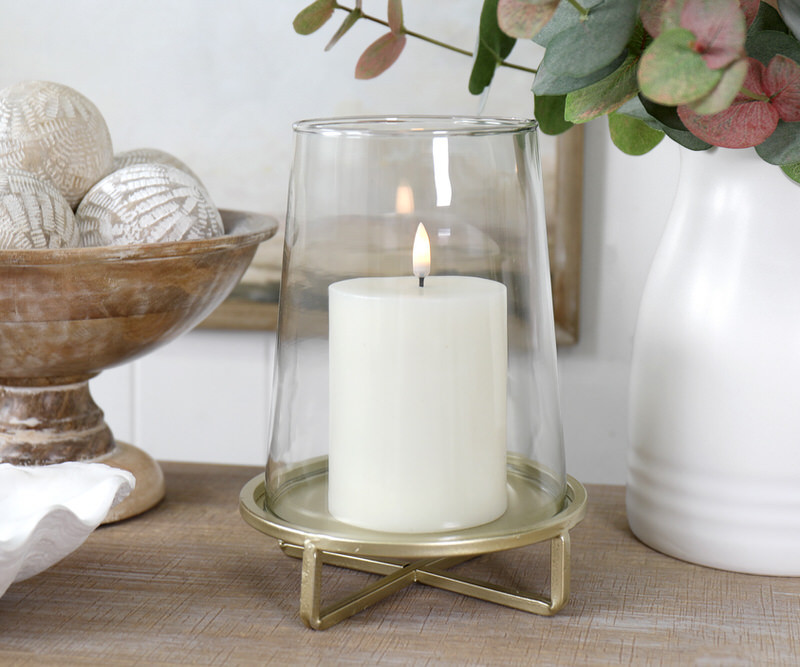 Valence Gold Candle Hurricane