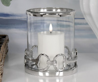 Horsebit Silver Candle Hurricane